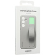 Оригінальний чохол Samsung для Galaxy S24, силіконовий чохол Standing Grip Case, сірий