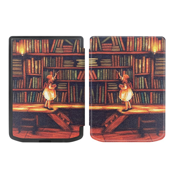 Чохол для PocketBook Verse / Verse Pro, Smartcase, Library girl