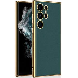 Чoхол до Samsung Galaxy S24 Ultra, GKK Leather, зелений