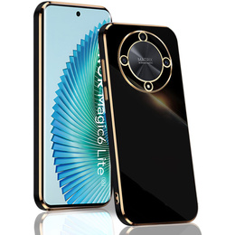 Чохол для Honor Magic 6 Lite 5G, Glamour CamShield, чорний