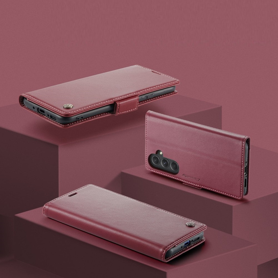 CASE фліп-чохол для Samsung Galaxy A54 5G, Litchi Wallet, червоний