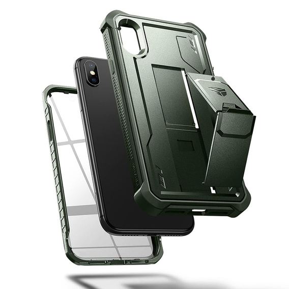 Броньований чохол для iPhone XR, Dexnor Full Body, зелений