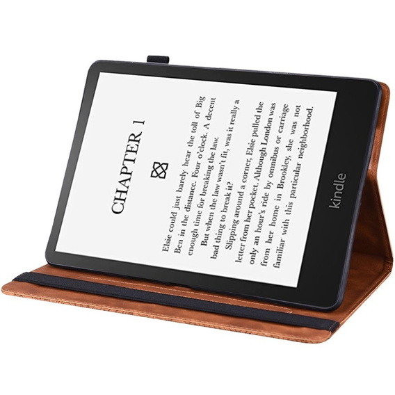 чехол-крышка для Amazon Kindle Paperwhite 5 (2021), flower, синий