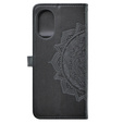 Чохол-книжка для Oppo A38 4G / Oppo A18 4G, Mandala, чорний