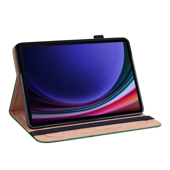Чехол для Samsung Galaxy Tab S10 Lite / S10 FE / S9 FE / S9, Classic, с местом для стилуса, зелёный