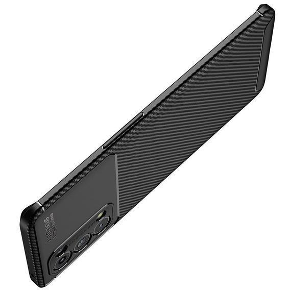 Чoхол до Oppo Reno 5 Pro 5G, Carbon Gel, чорний