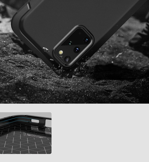 Чехол до Samsung Galaxy S20+ Plus, Suritch Basic (Two Frames), чёрный