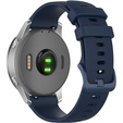 Силиконовый ремешок 18mm до Garmin Vivomove 3S / Vivoactive 4S, Dark Blue