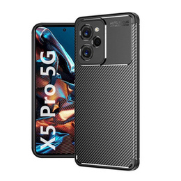 Чoхол до Xiaomi Poco X5 Pro 5G, Carbon Gel, чорний