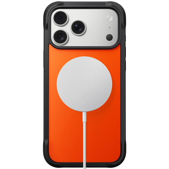 Чехол Nomad для iPhone 17 Pro Max, прочный чехол MagSafe, оранжевый