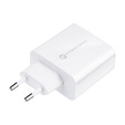 Зарядное устройство Forcell USB-A / 2x USB-C 3.45A GaN 70W PD QC 4.0, серый