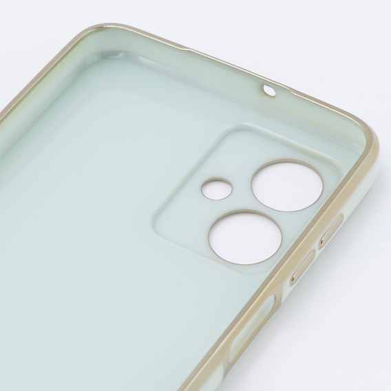 Чехол для Motorola Moto G54 5G, Glamour CamShield, мятный