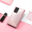 Откидной чехол для Motorola Moto E14, Mandala, розовый