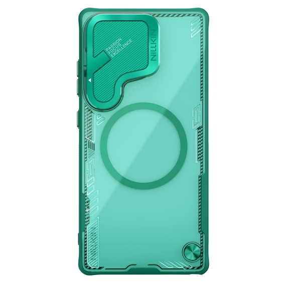 Чохол для Samsung Galaxy S25 Ultra, броньований Nillkin, Icelade Prop, для Magsafe, зелений
