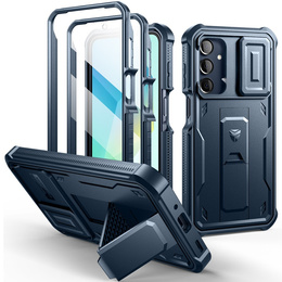 Броньований чохол для Samsung Galaxy A16, Dexnor Full Body (Two Frames), темно-синій