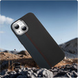 Чохол для iPhone 13, Carbon Fiber MagSafe, чорний / синій