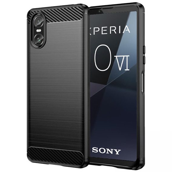 Чехол до Sony Xperia 10 VI, Carbon, чёрный