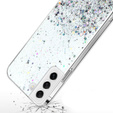 Чехол до Samsung Galaxy S21 FE, Glittery, прозрачный