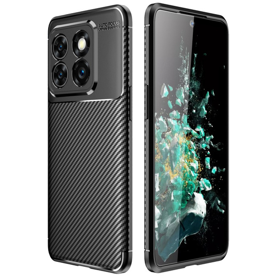 Чехол до OnePlus 10T 5G, Carbon Gel, чёрный