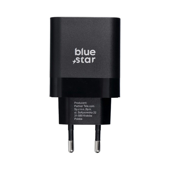 Быстрое зарядное устройство Blue Star 3A 45W, USB-C, черный