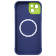 Чехол для iPhone 15 Plus, ERBORD Armor Mag, синий