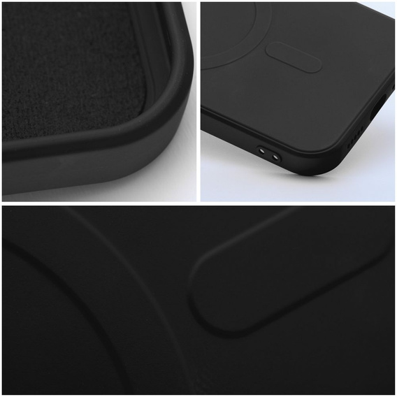 ERBORD Силіконовий чохол для iPhone 15, чорний
