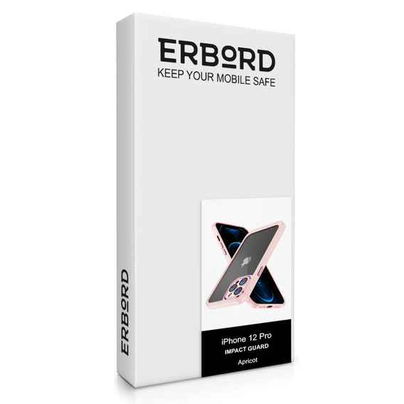 Чохол для iPhone 12 Pro, ERBORD Impact Guard, рожевий