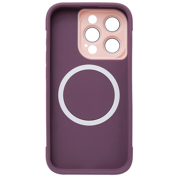 Чехол для iPhone 15 Pro, ERBORD Armor Mag, бордовый