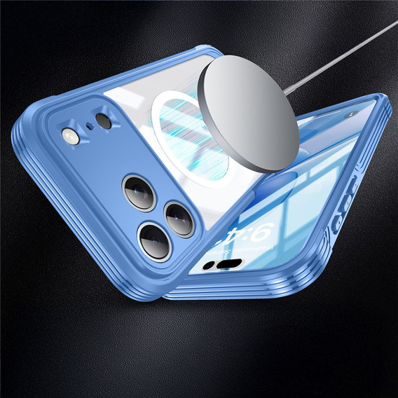 Противоударный чехол со стеклом, для MagSafe для iPhone 17 Pro Max
