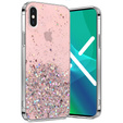 Чoхол до iPhone X/XS, Glittery, рожевий