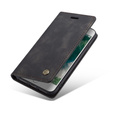 Чехол CASEME для iPhone 7/8/SE 2020/SE 2022, Leather Wallet Case, чёрный