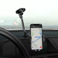 Крепление на лобовое стекло автомобиля с регулируемым кронштейном для смартфонов