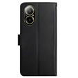 Откидной чехол для Realme C67, Split Leather Wallet, чёрный