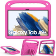 Детский чехол для Samsung Galaxy Tab A9+, детский чехол с ручкой, розовый