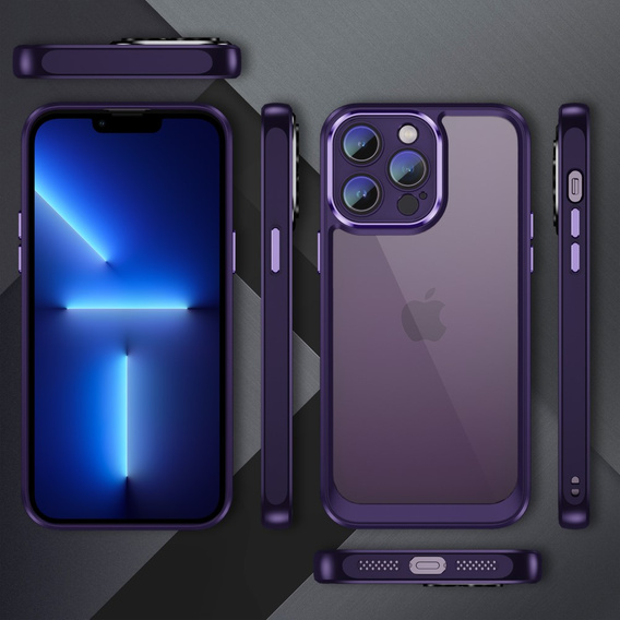 Чохол для iPhone 13 Pro, ERBORD Impact Guard, темно-фіолетовий