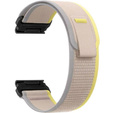 Нейлоновый ремешок до Garmin Fenix 22mm, Beige / Yellow