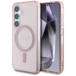 Чехол GUESS IML Glitter Circle для Samsung Galaxy S25