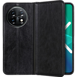 Флип-кейс для OnePlus 11 5G, Split Leather, чёрный