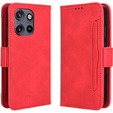 Футляр з клапаном для Motorola Edge 50 Neo / Motorola ThinkPhone 25, Card Slot, червоний