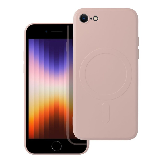 Чoхол Silicone до iPhone 7/8/SE/SE 2022, MagSafe, Pink