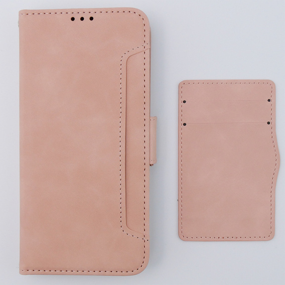 Откидной чехол для Motorola Moto G54 5G, Card Slot, розовый