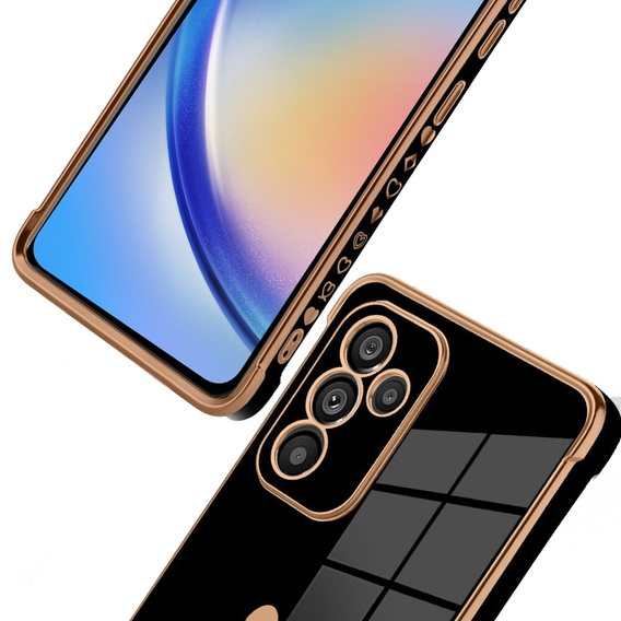 Чехол до Samsung Galaxy A34 5G, Electro heart, чёрный