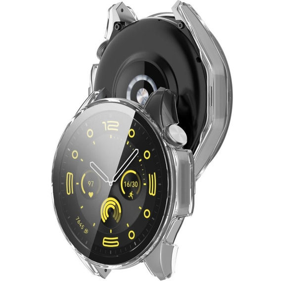 Чохол 2в1 + загартоване скло для Huawei Watch GT 4 46mm, прозорий