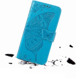 Откидной чехол для Oppo Reno 13 Pro, Butterfly, синий