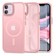 Чехол для iPhone 11, для MagSafe, ERBORD Matt Case, розовый + стекло для экрана
