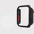 2в1 чехол и защитное стекло для часов Apple Watch 7/8 45MM, Black/Red