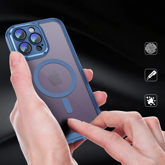 Чехол для iPhone 14 Pro, ERBORD Impact Guard, MagSafe, синий