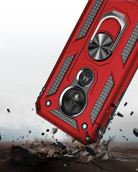Броньований Чoхол до Motorola Moto G7 Power, Nox Case Ring, червоний