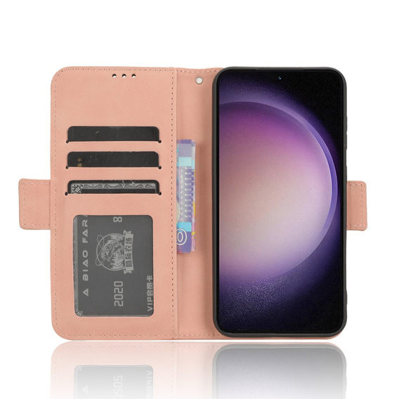Откидной чехол для Samsung Galaxy S23 FE, Card Slot, розовый