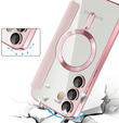 Чохол-книжка для Samsung Galaxy S25 FE, RFID Wallet MagSafe CamShield, рожевий